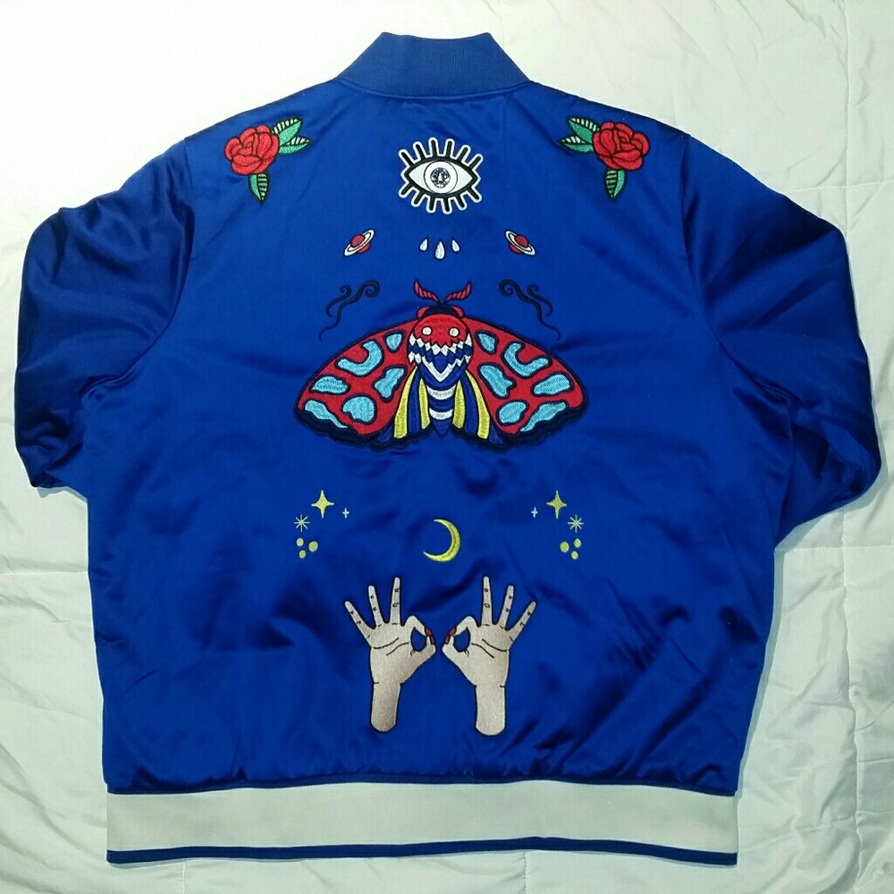 New ADIDAS Embellished Arts EA Bomber Jacket - Picture 3 of 8